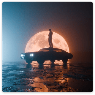 Cinematic landscape generated with FunAI